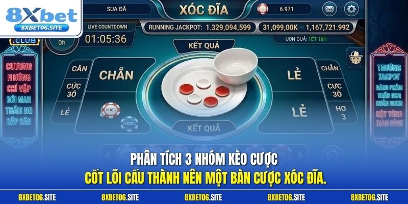 Phân tích 3 nhóm kèo cược cốt lõi cấu thành nên một bàn cược xóc đĩa